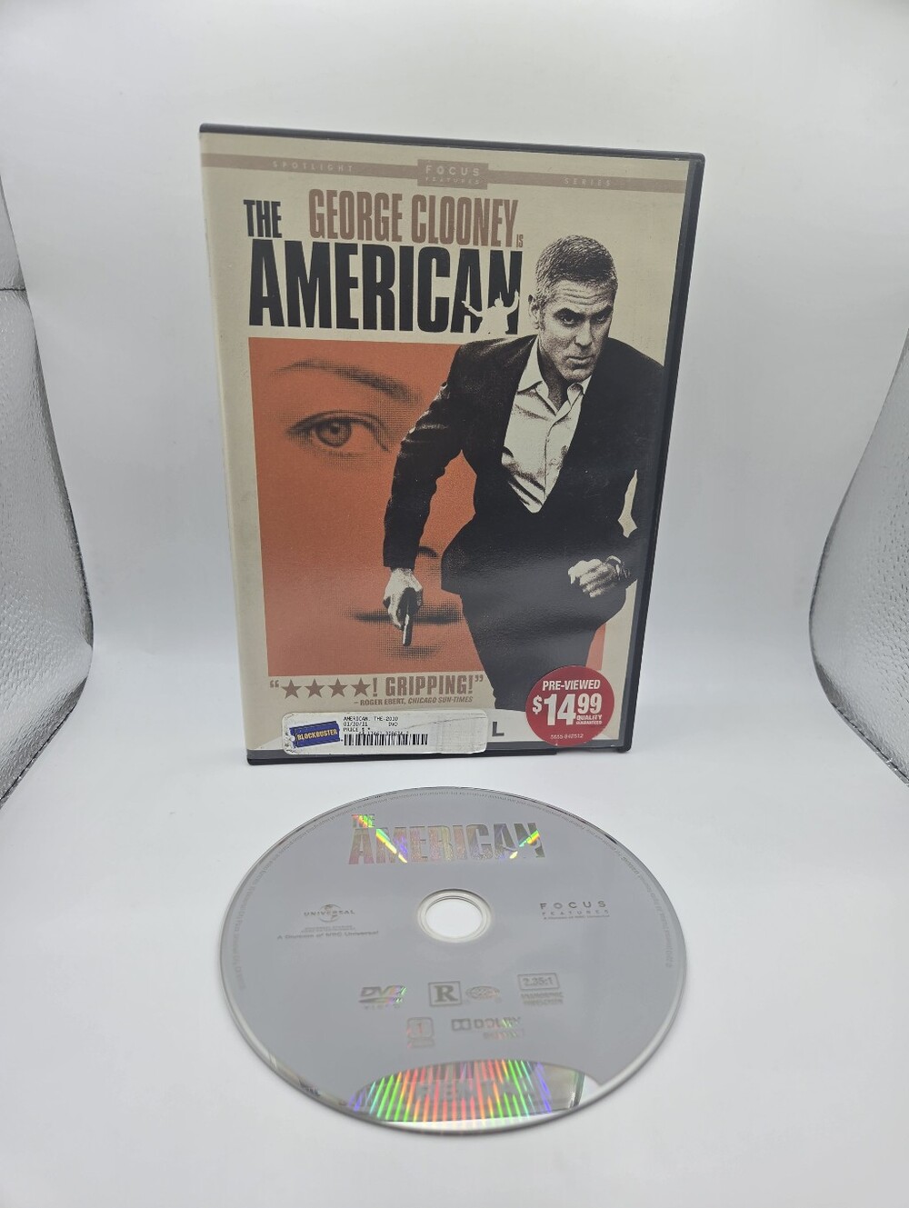 The American (DVD, 2010, Universal) Rental Exclusive Blockbuster